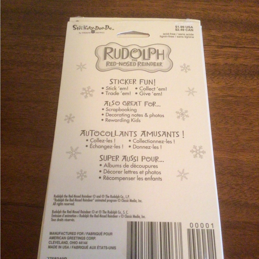 Rudolph Sticker Sheets Set - Picture 2 of 2